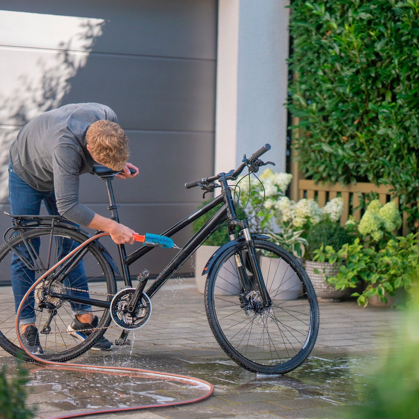 Gardena Cleansystem Fietsbrush, for bicycles, trailers