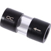Alphacool eiszapfen acryl acetal inline filter g1 4 inner thread (zwart transparant)