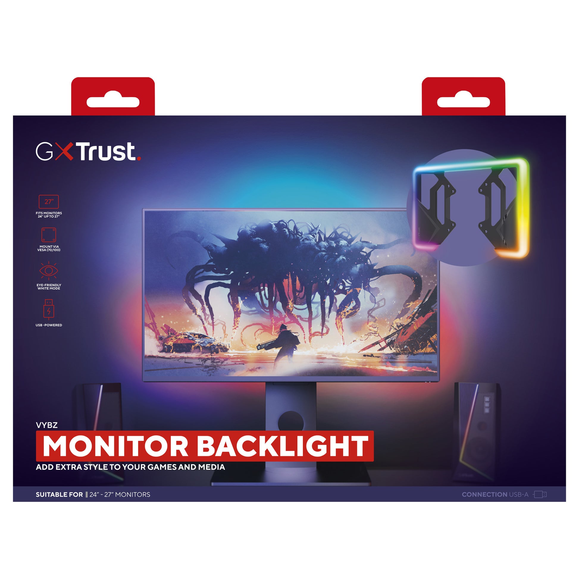 Trust GXT 907 VYBZ RGB Retroiluminación para monitores (Negro)