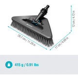 Gardena cleansystem steelborstel soft flex wasborstel (grijs, 18812-20) - afbeelding 3
