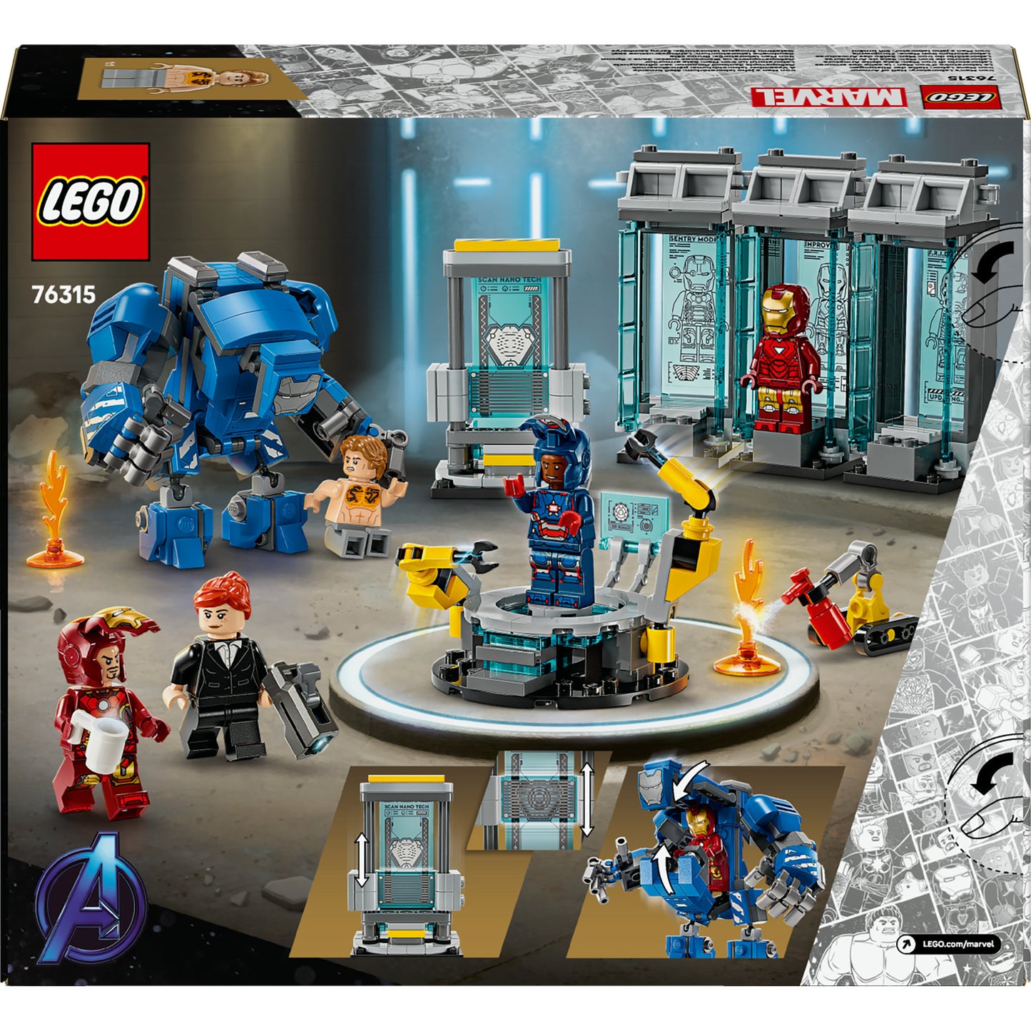 LEGO 76315 Super Heroes Marvel Iron Mans Laboratory: Harness Room