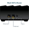 Netgear nighthawk mk73s mesh wifi 6 3-pack mesh router (zwart, 1x router, 2x satellieten )