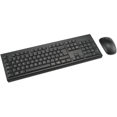 Kensington km150 eq wireless desktop set desktop set (black, us layout (qwerty), membrane, 100%, 1200 dpi)