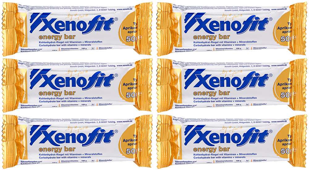 Barretta energetica Xenofit albicocca 6x50g