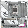 Scheda madre Gigabyte B850M Aorus Elite WiFi6E Ice Socket AM5 (bianco argento, RAID, 2,5 GB-LAN, WiFi 6E, BT, audio, µATX)