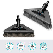 Gardena cleansystem steelborstel soft flex wasborstel (grijs, 18812-20) - afbeelding 2