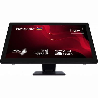 Monitor touch screen Viewsonic a 10 punti td2760 27 (nero, 1x HDMI, 1x porta display, VGA, USB-A, USB-B)