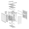 Custodia midi tower Asus tuf gaming gt502 Horizon Argb (bianco | 3x USB-A | 1x USB-C | vetro temperato)