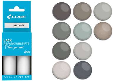 Juego de rotuladores de retoque Cube gris mate