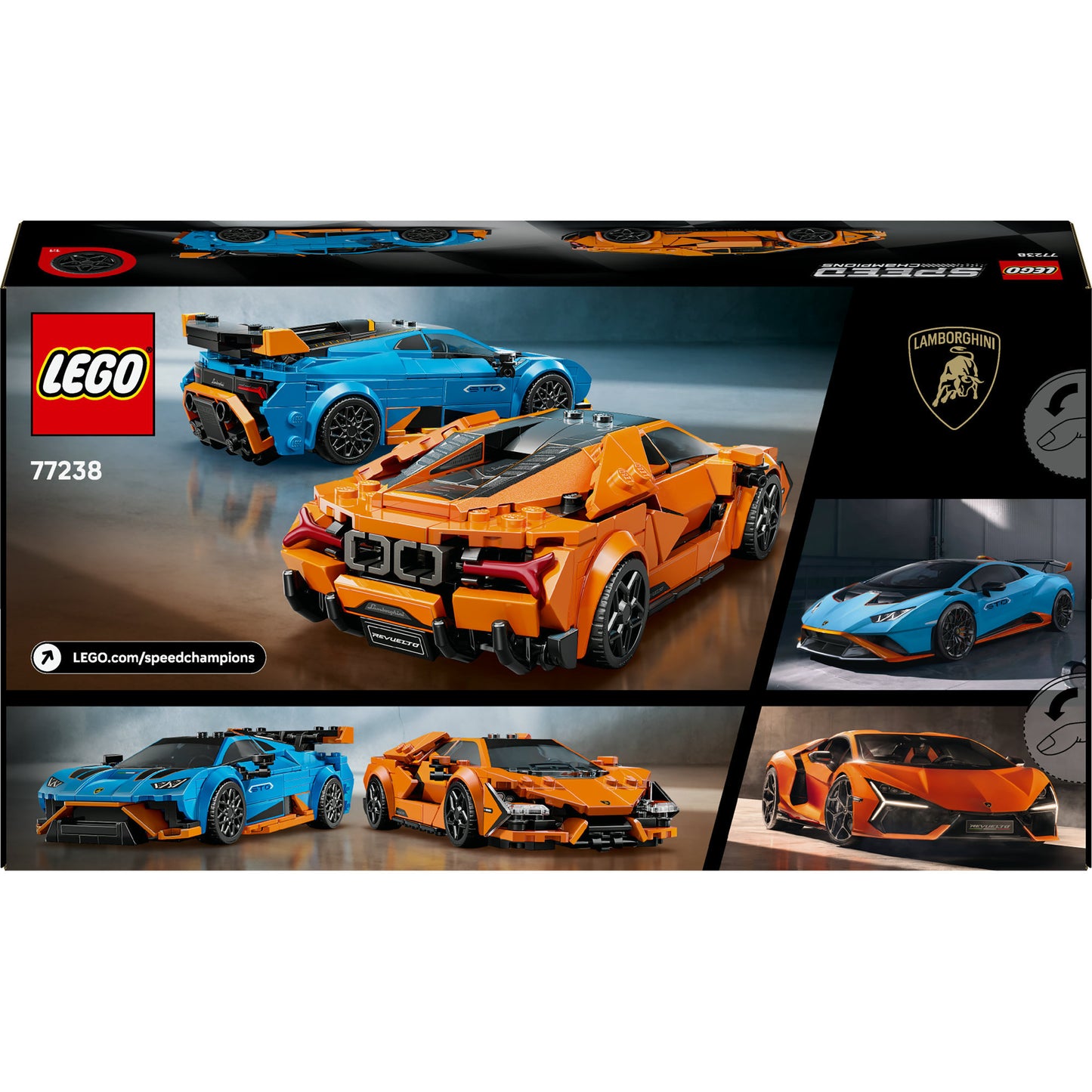 LEGO Speed ​​Champions 77238 Lamborghini Revuelto e Huracan Sto