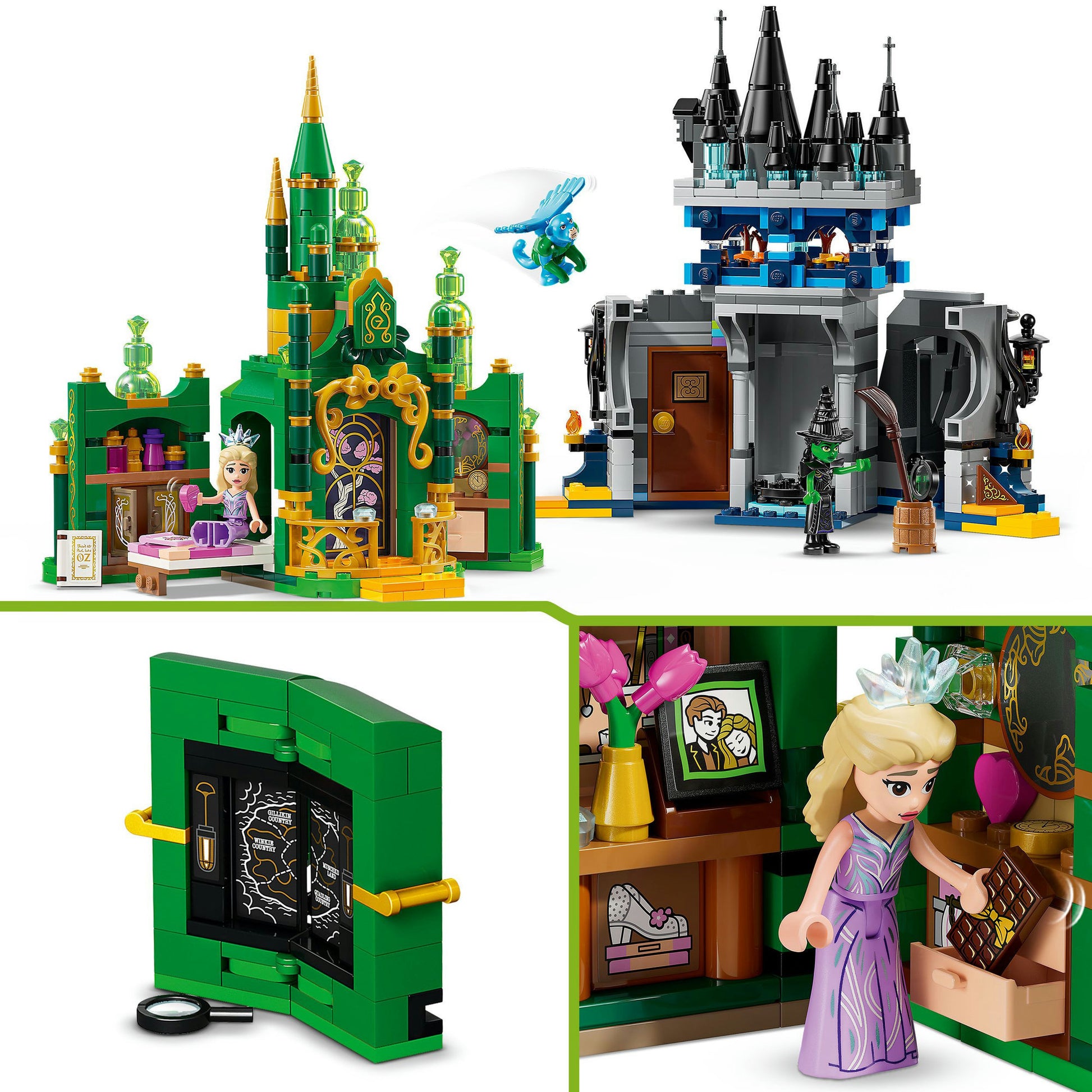 Lego 75689 La malvagia città di smeraldo e il castello di kiamo ko