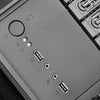 Silverstone cs381b v1.1 rack behuizing (zwart | 2x usb-a 3.2 (5 gbit s) | 2x audio)