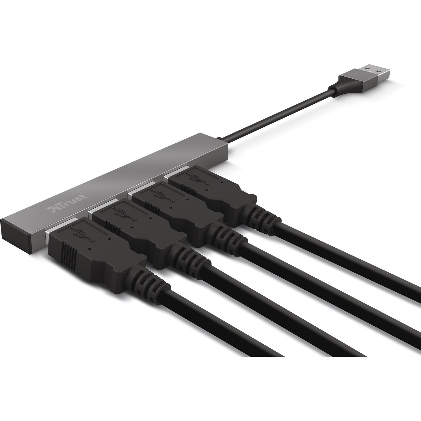 Confiar en Halyx Aluminum 4-puerto Mini USB Hub