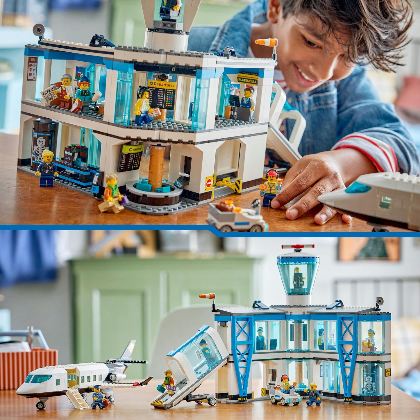 Lego my city 60502 aeropuerto con avión