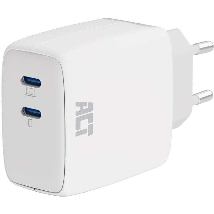 Connettività ACT USB-C Caricatore 65W 2 porte con consegna PPP e G