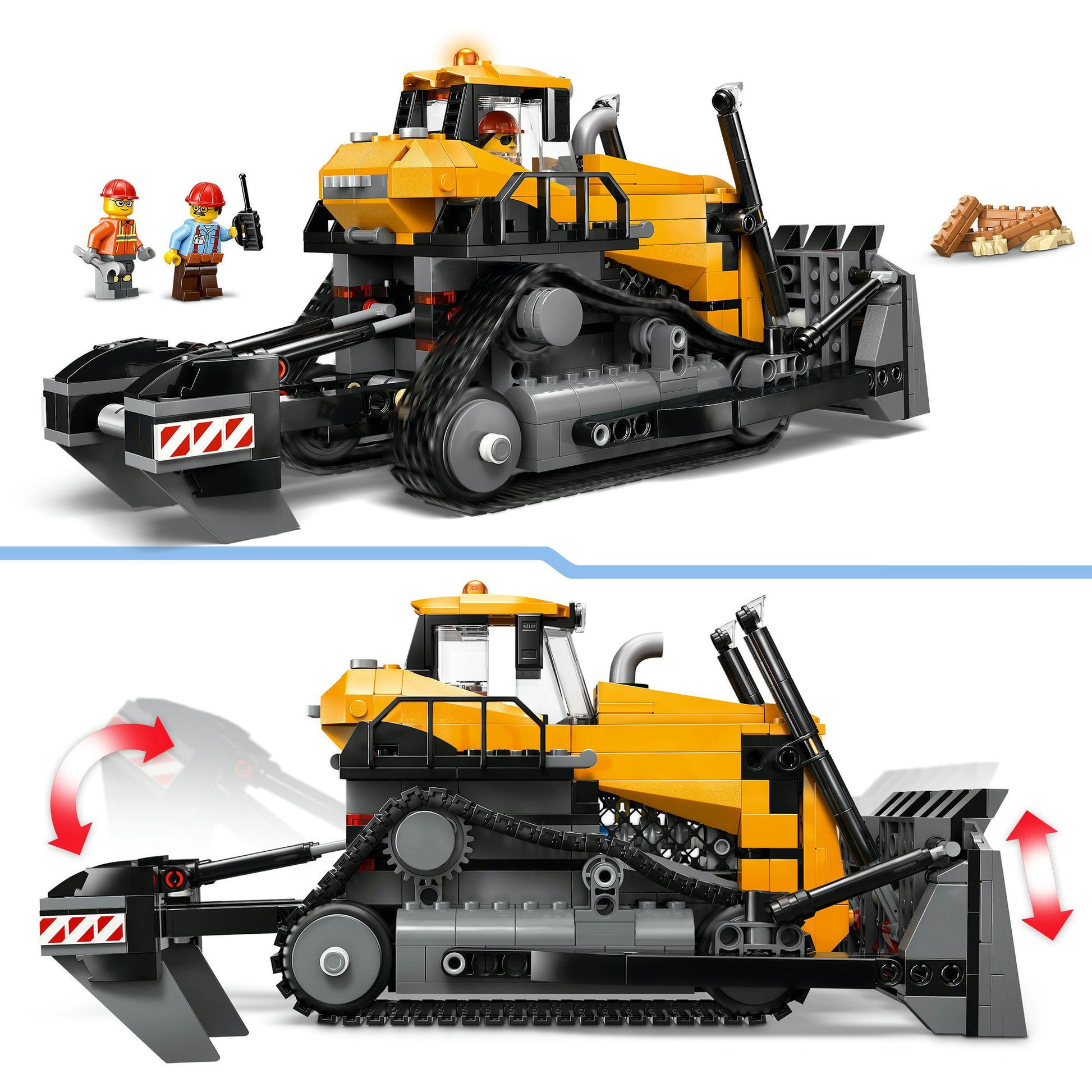 LEGO 60466 City Big Vehicles Yellow Bulldozer