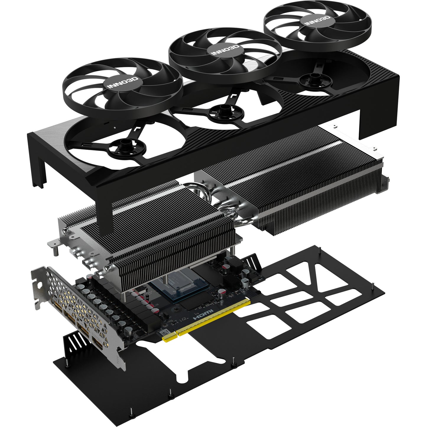 Inno3d N50803-16D7X-17603930 GeForce RTX 5080 X3 OC, ATX, 16GB, GDDR7, 256 bits, 960GBS, PCIe5, 360W