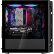 Silverstone sst-fah1mb-g midi tower behuizing (zwart | 3x usb-a | tempered glass) - afbeelding 12