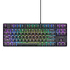 Trust GXT 864 Cada Tastiera da gioco meccanica compatta TKL, tastiera da gioco (nera, layout USA, marrone Huano, RGB)