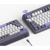 Iqunix og80 lavandin wireless mechanical keyboard (lavendel, us lay-out (qwerty), cherry mx brown, 80% (tkl), hot-swappable, pbt, 2.4ghz | bluetooth 5.1 | usb-c)
