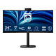 Monitor ultrawide curvo Philips 34b2u3600ch 34 (nero, 2x HDMI, porta display, 3x USB-A, USB-B, USB-C, RJ-45)