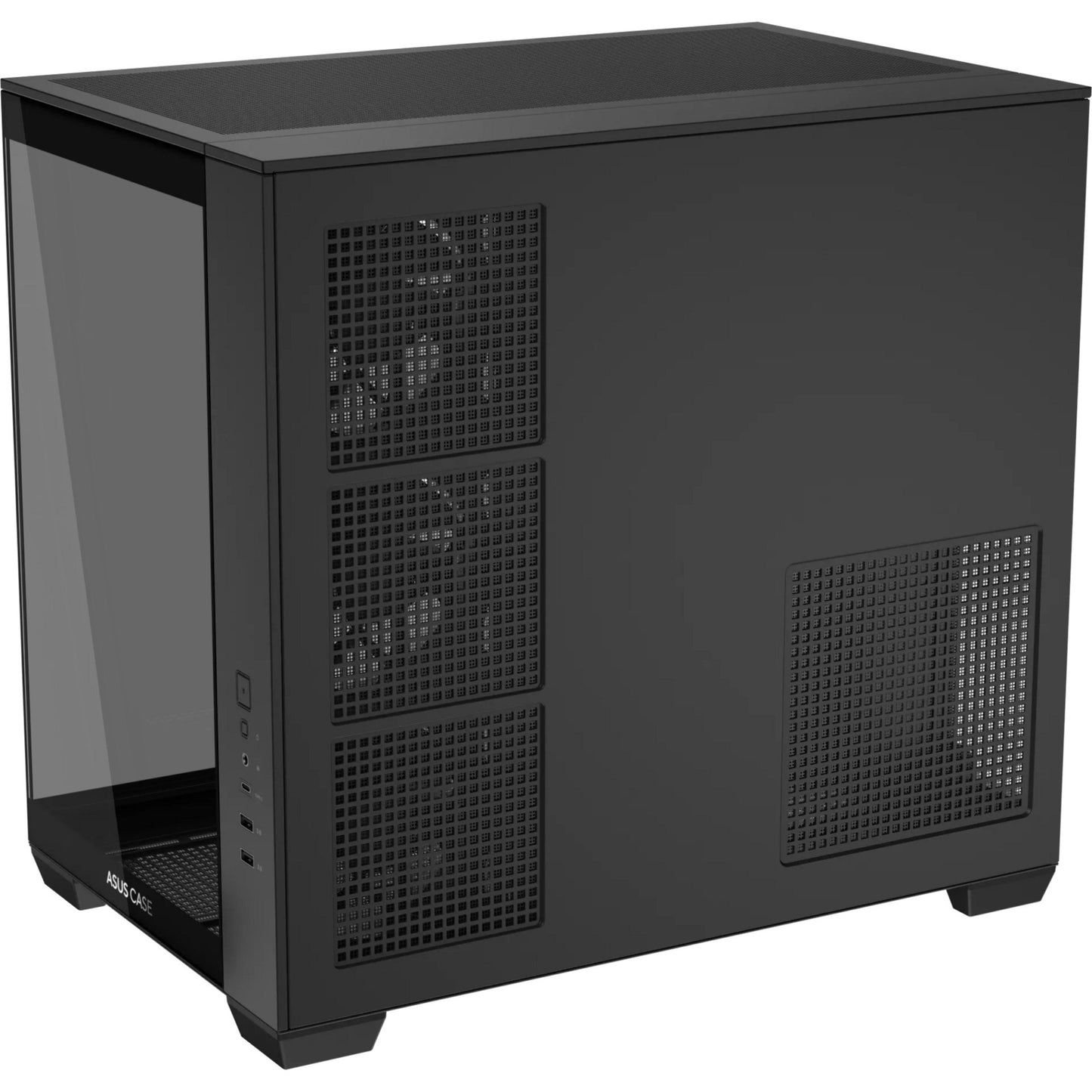 Custodia midi tower Asus a32 plus (nera | 2x USB-A | 1x USB-C | RGB | vetro temperato)