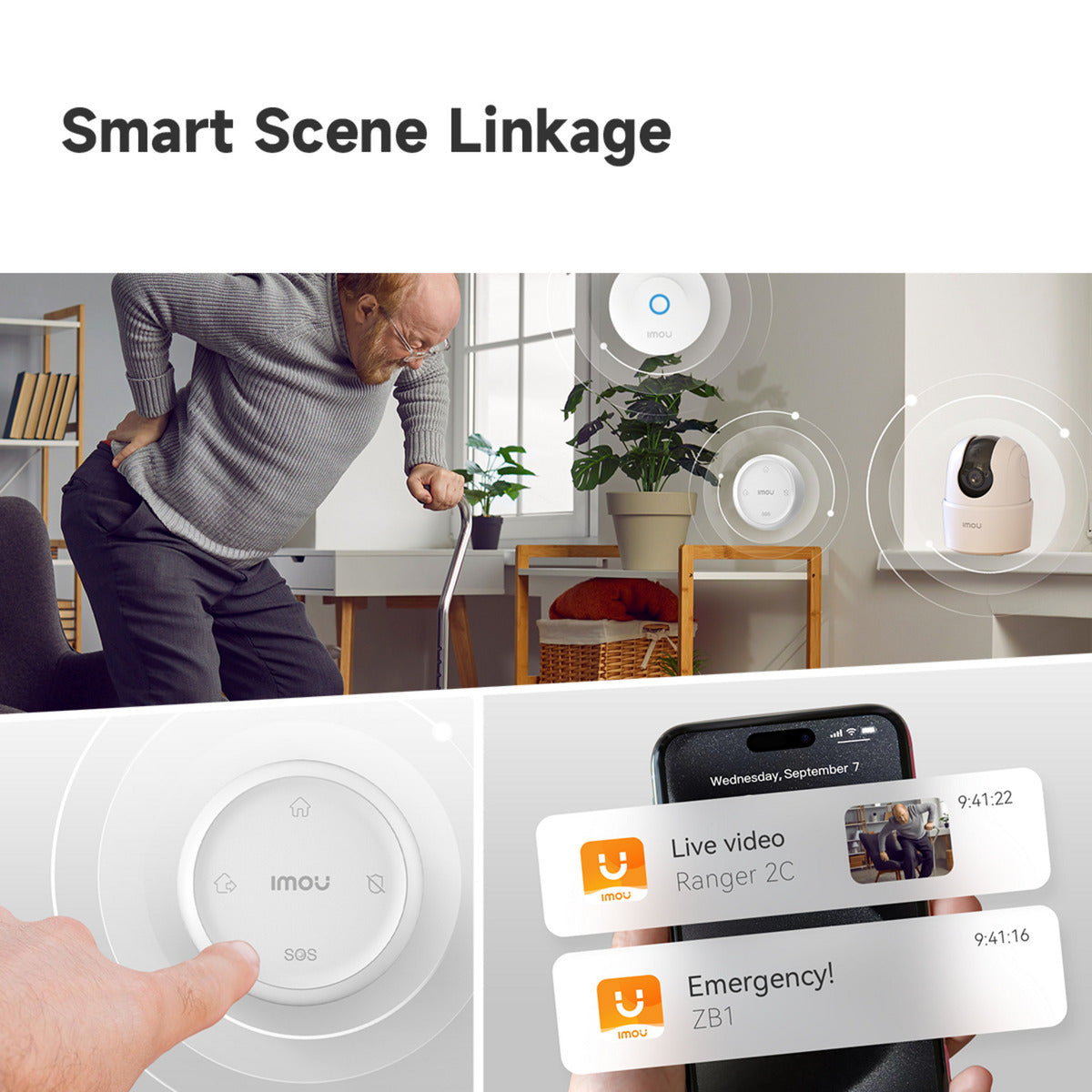Imou zb1 remote control (white, zigbee)