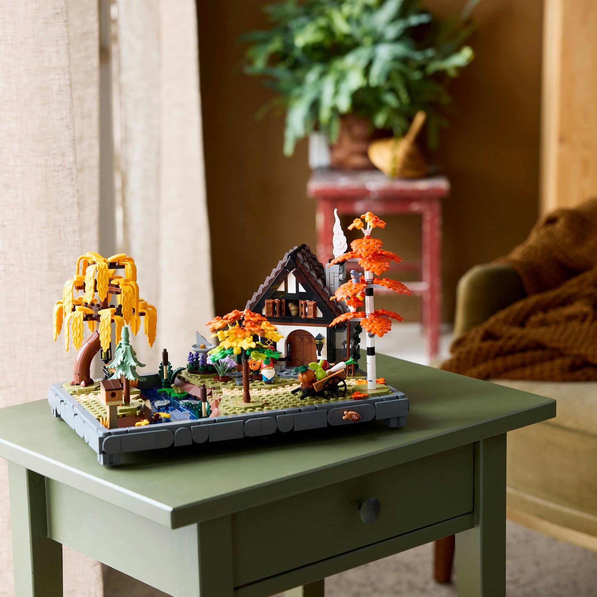 Lego 11372 iconos jardín de otoño con cabaña