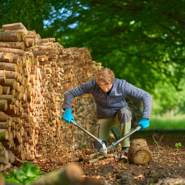Gardena aambeeldtakkenschaar energycut pro l, met aambeeldsnede (grijs turquoise, 75cm, voor droog hout)