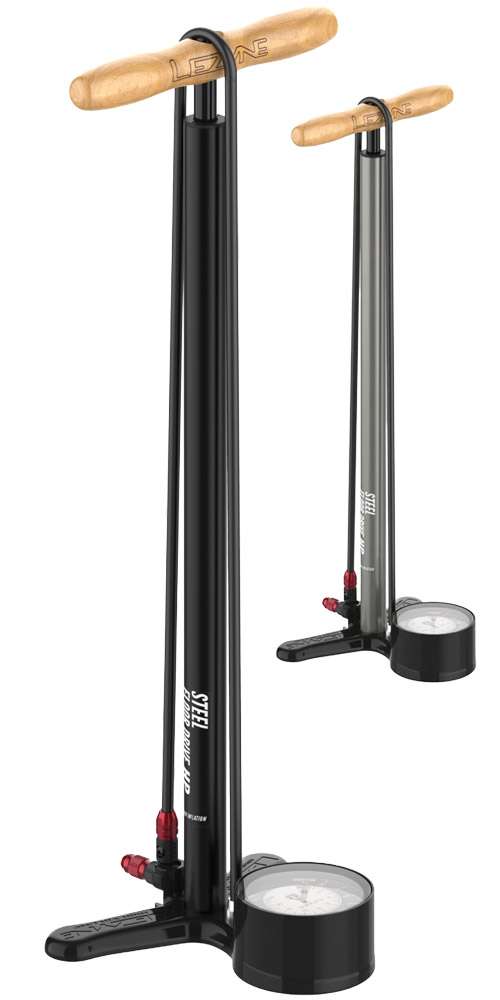 Pompa da pavimento con manometro Lezyne Steel Floor Drive da 220 psi