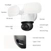 Cámara de seguridad wifi con reflector trackflex reolink f850w (blanco, 4k, wifi)