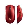 Ratón inalámbrico para juegos Mchose K7 ultraligero (oro rojo, RGB, USB 2,4 GHz, 42.000 ppp)