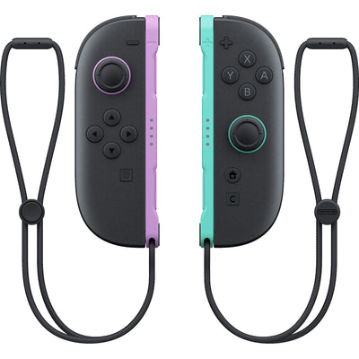 Set de 2 controles Nintendo joy-con (lila claro verde claro)