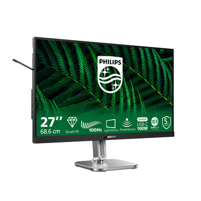 Monitor Philips 27b2g5601 27 (nero argento, HDMI, porta display, USB, LAN, audio)