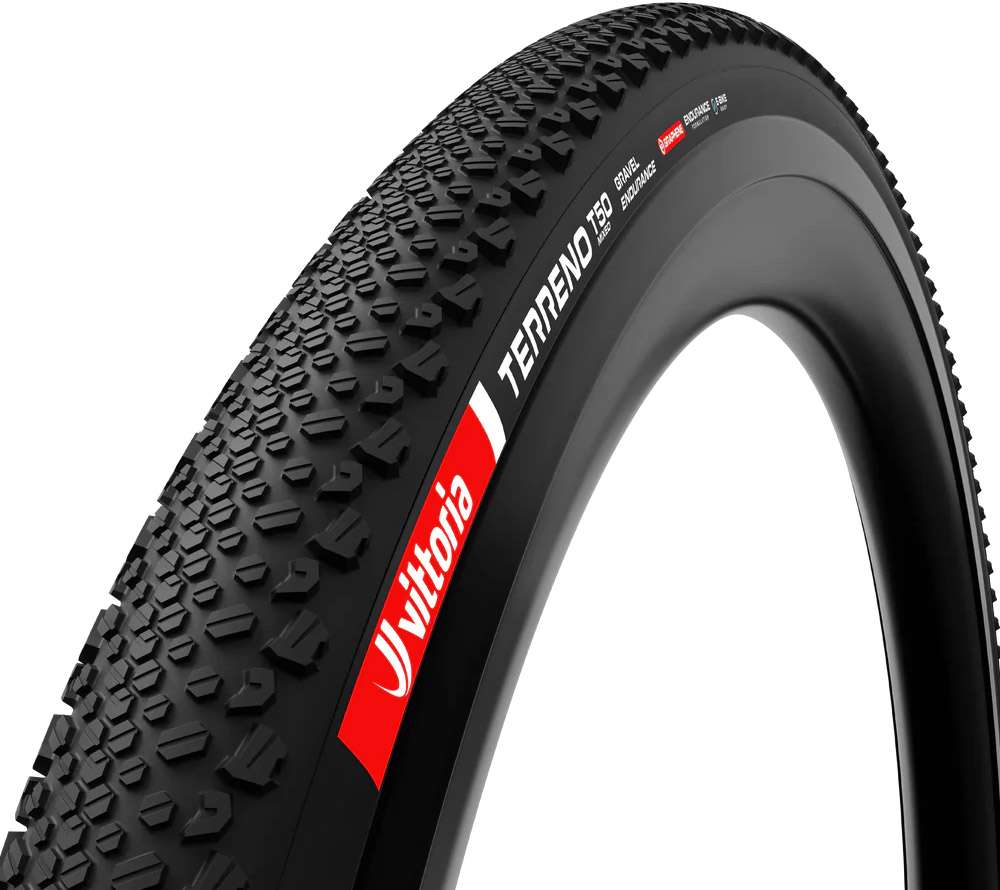 Cubierta plegable Vittoria terreno t50 mixta 28 gravel Endurance tlr e-25