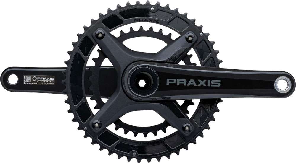 Juego de bielas de carretera Praxis works zayante carbon m30 50 34z
