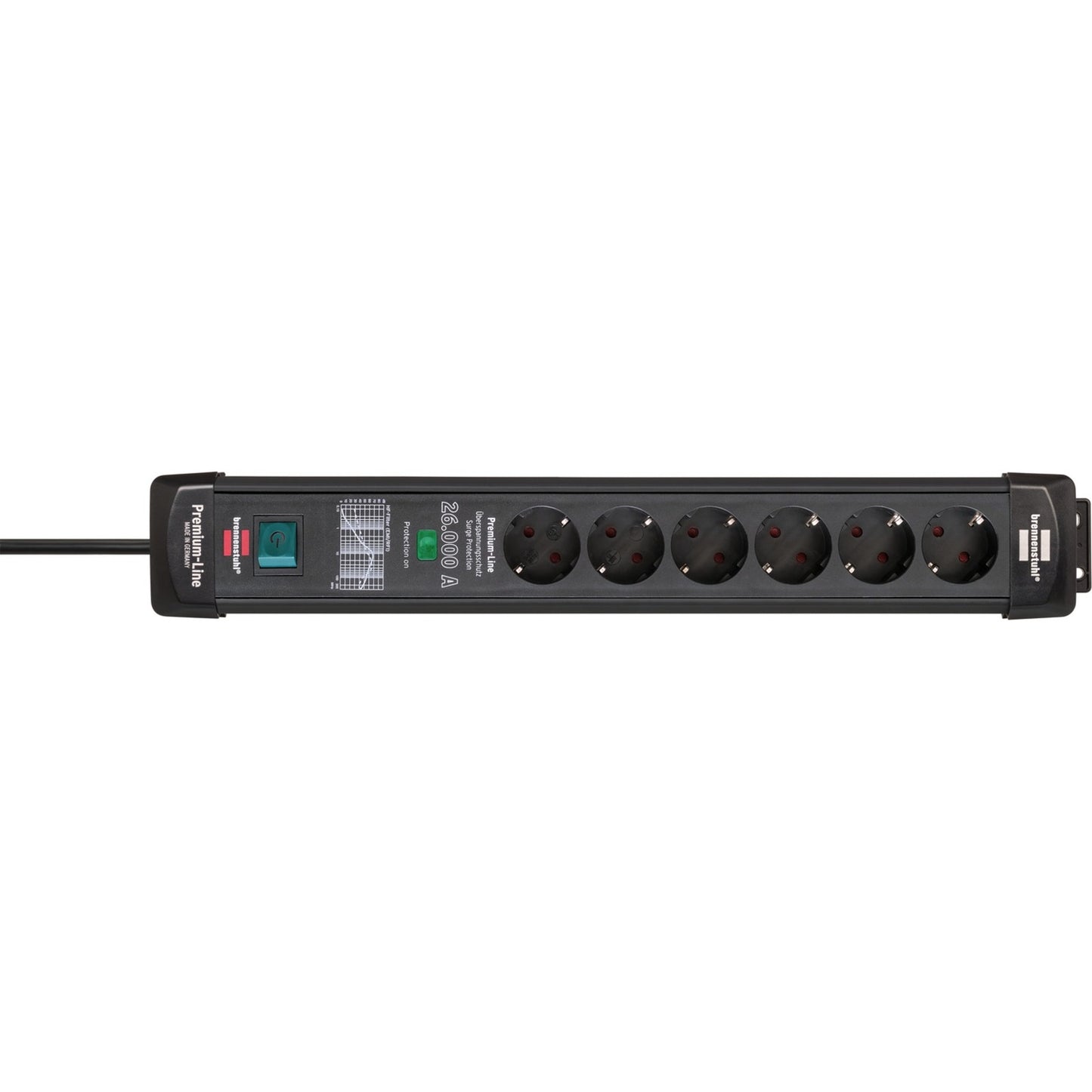Brennenstuhl Socket de línea premium 6 veces