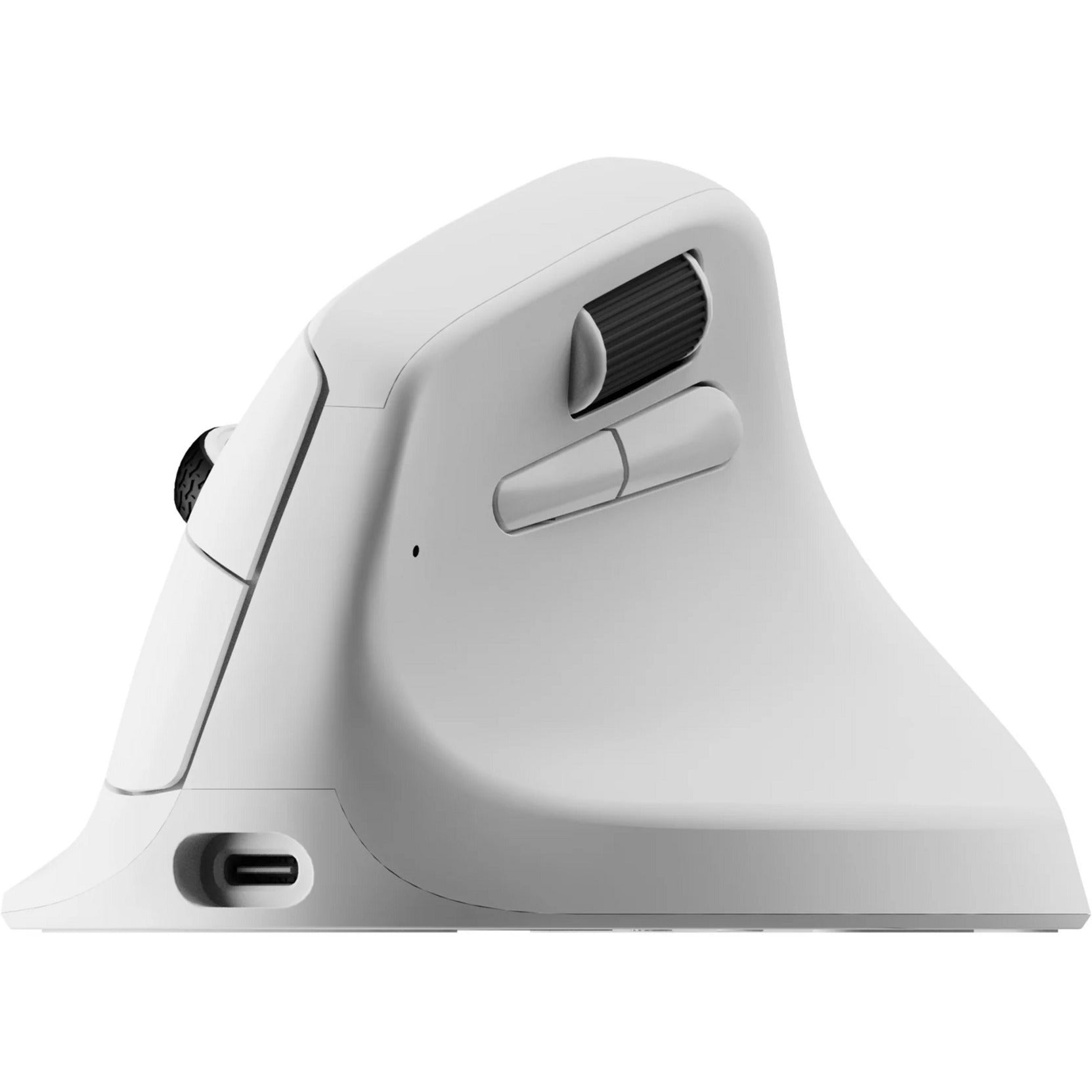 Keychron m5 wireless ergonomic mouse (white, 100 to 30,000 dpi, 8000hz, 2.4 ghz bluetooth USB)