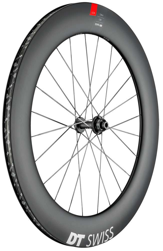 Rueda delantera dt swiss arc 1100 dicut® carbon 80 disc cl
