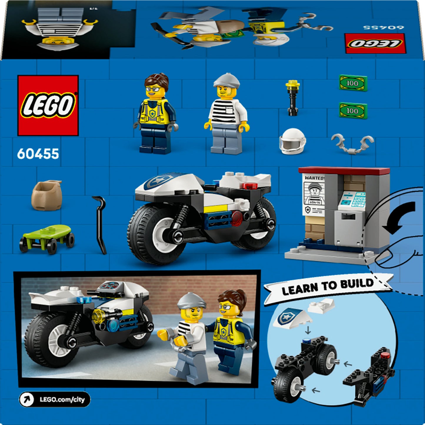 LEGO 60455 Policía de la ciudad de la ciudad del motor policial