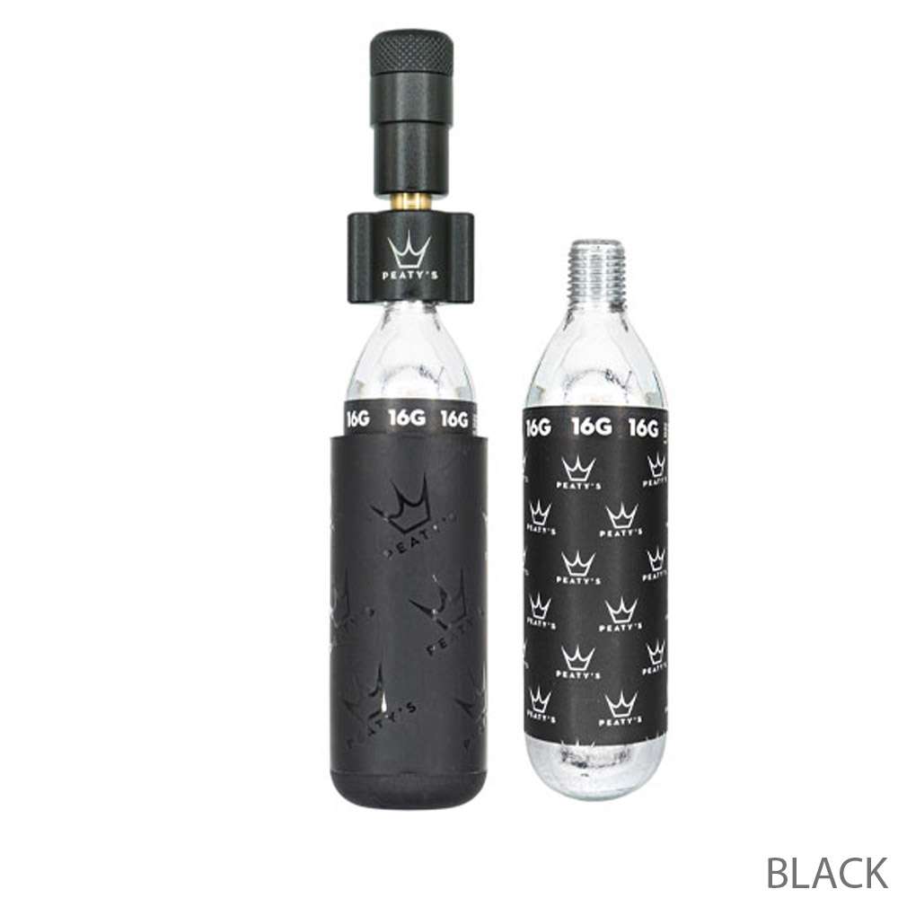 Gonfiatore per pneumatici Co2 Holeshot di Peaty - ghiaia da strada (16g)