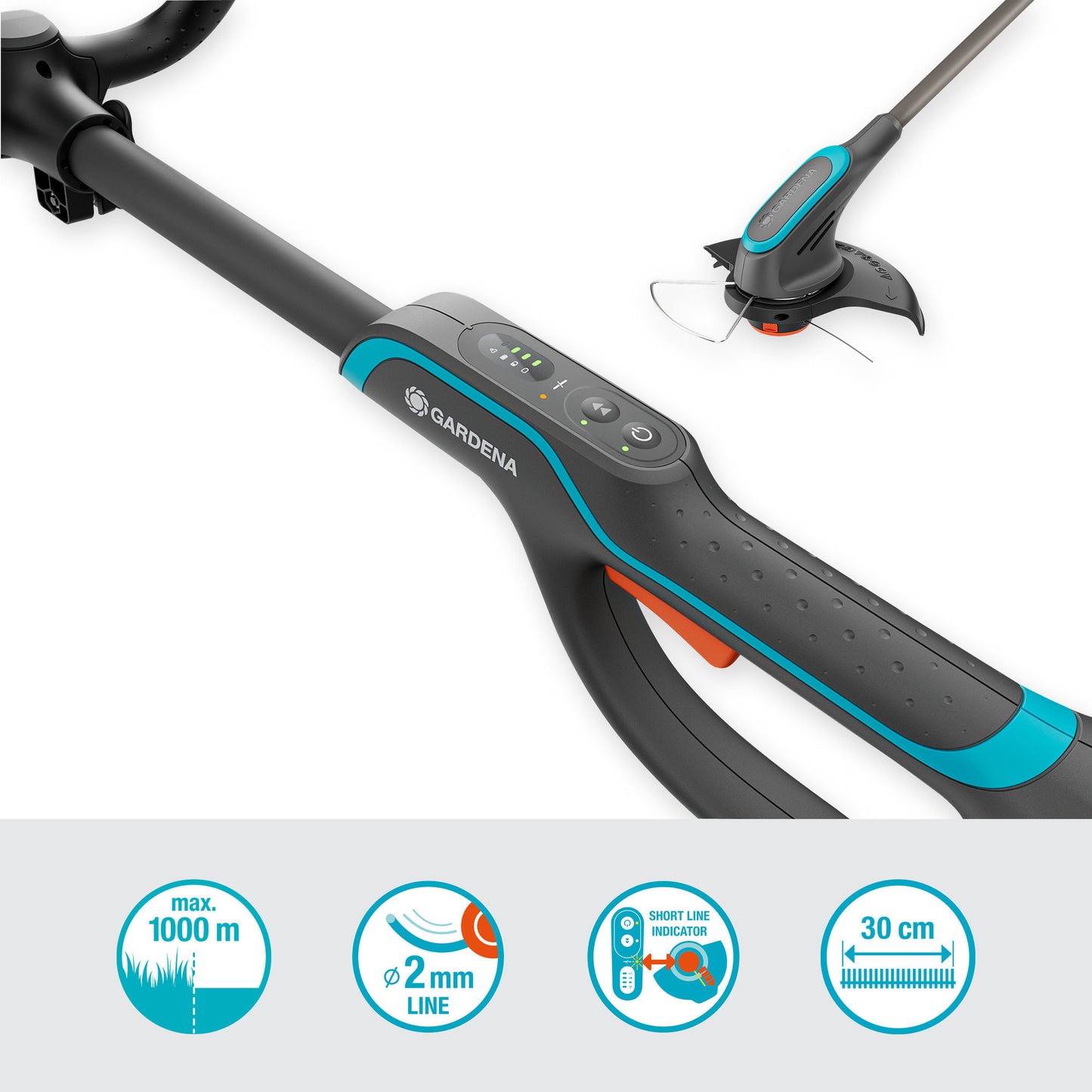 Gardena trimmer powertrim 30 18v p4a set