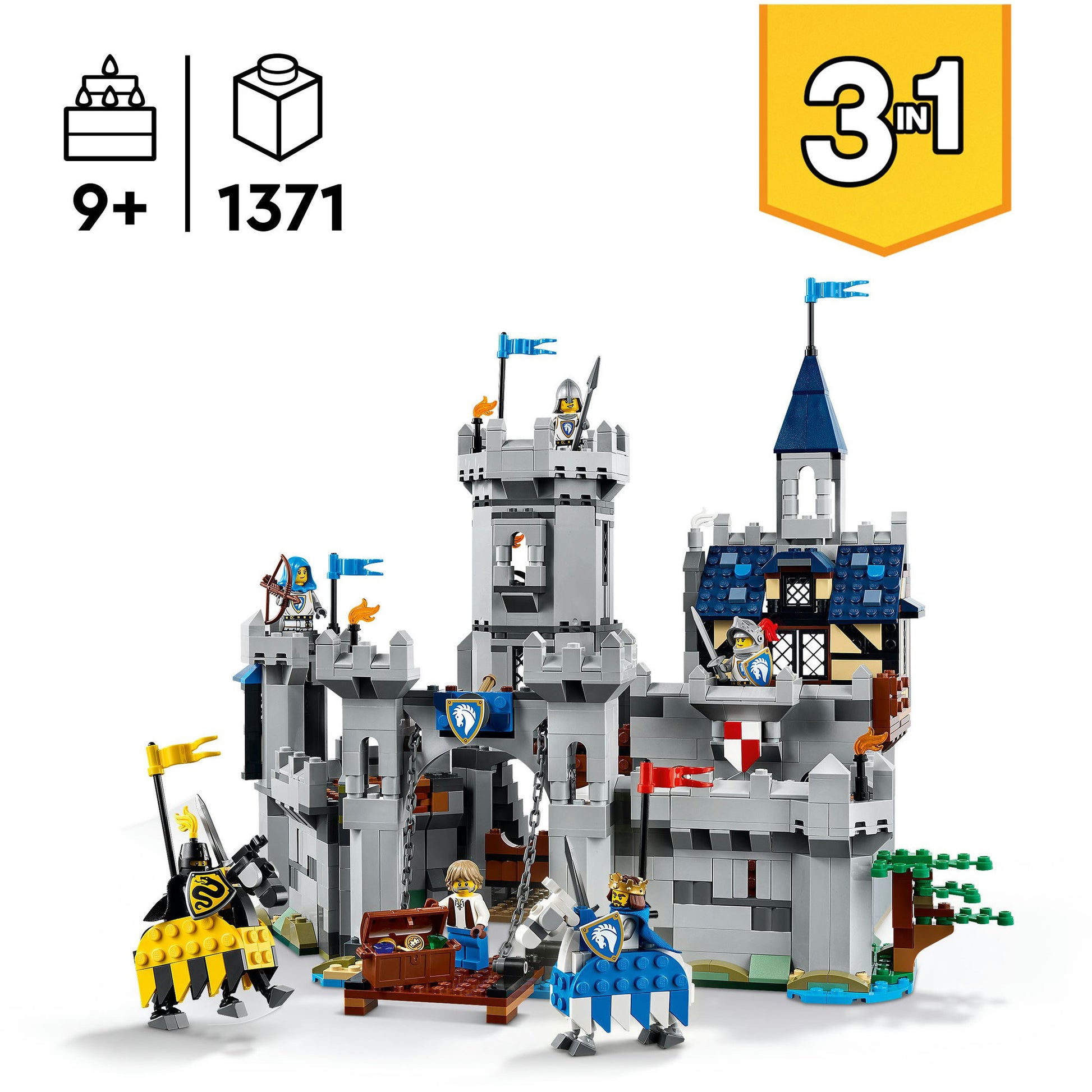 LEGO Creador 31168 Castillo medieval con caballeros a caballo