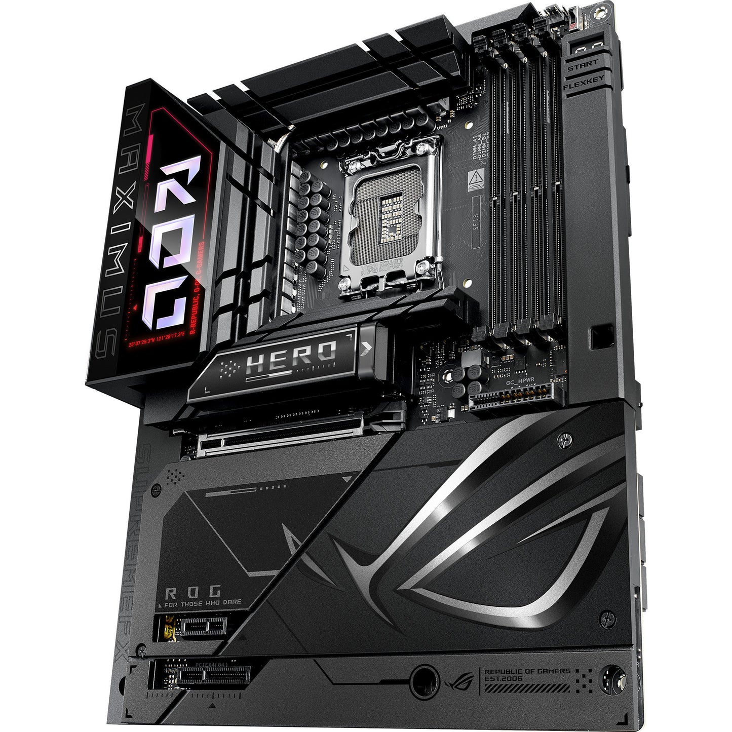 Placa base Asus Rrog Maximus Z890 Hero BTF Socket 1851 (negra, RAID, 5 GB-LAN, Wi-Fi 7, BT, Sonido, ATX)