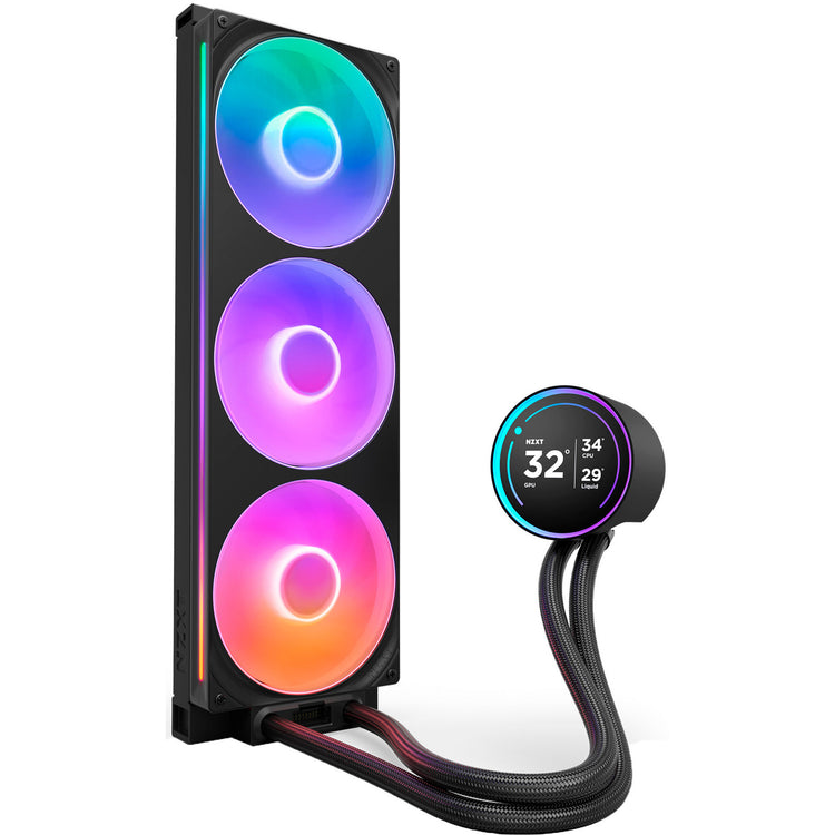 Nzxt kraken elite 420 rgb waterkoeling (zwart)