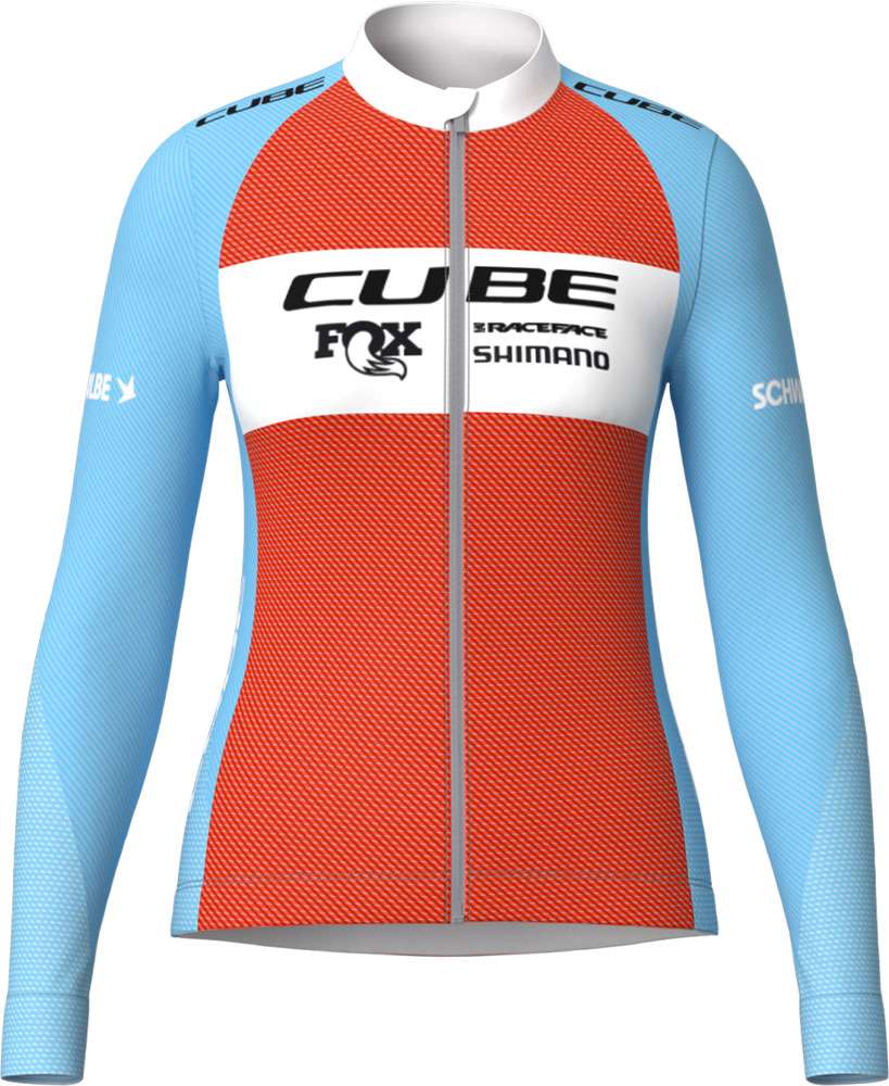 Cube road xc x factory racing - maillot de manga larga para mujer
