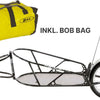 Rimorchio per bicicletta Bob Yak nero con borsa