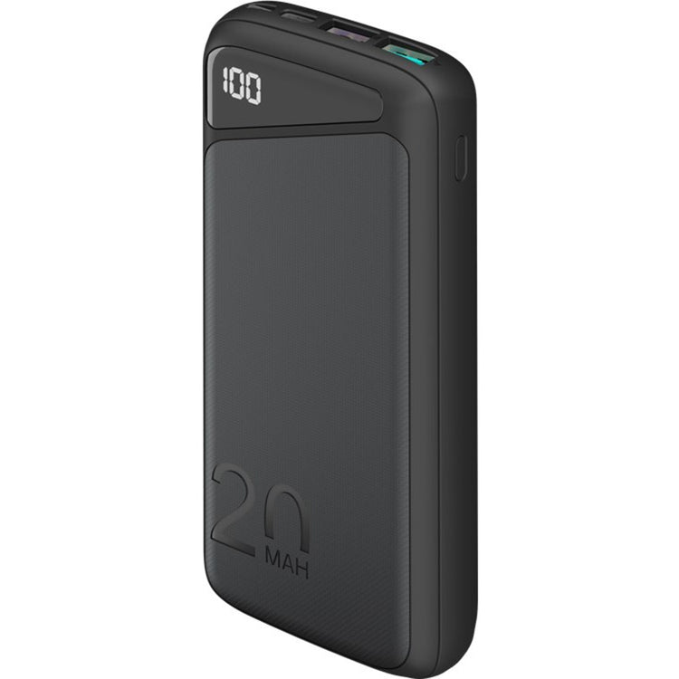 Goobay quick charge powerbank 20.000 mah - 74 wh (zwart, usb-c pd, qc 3.0)