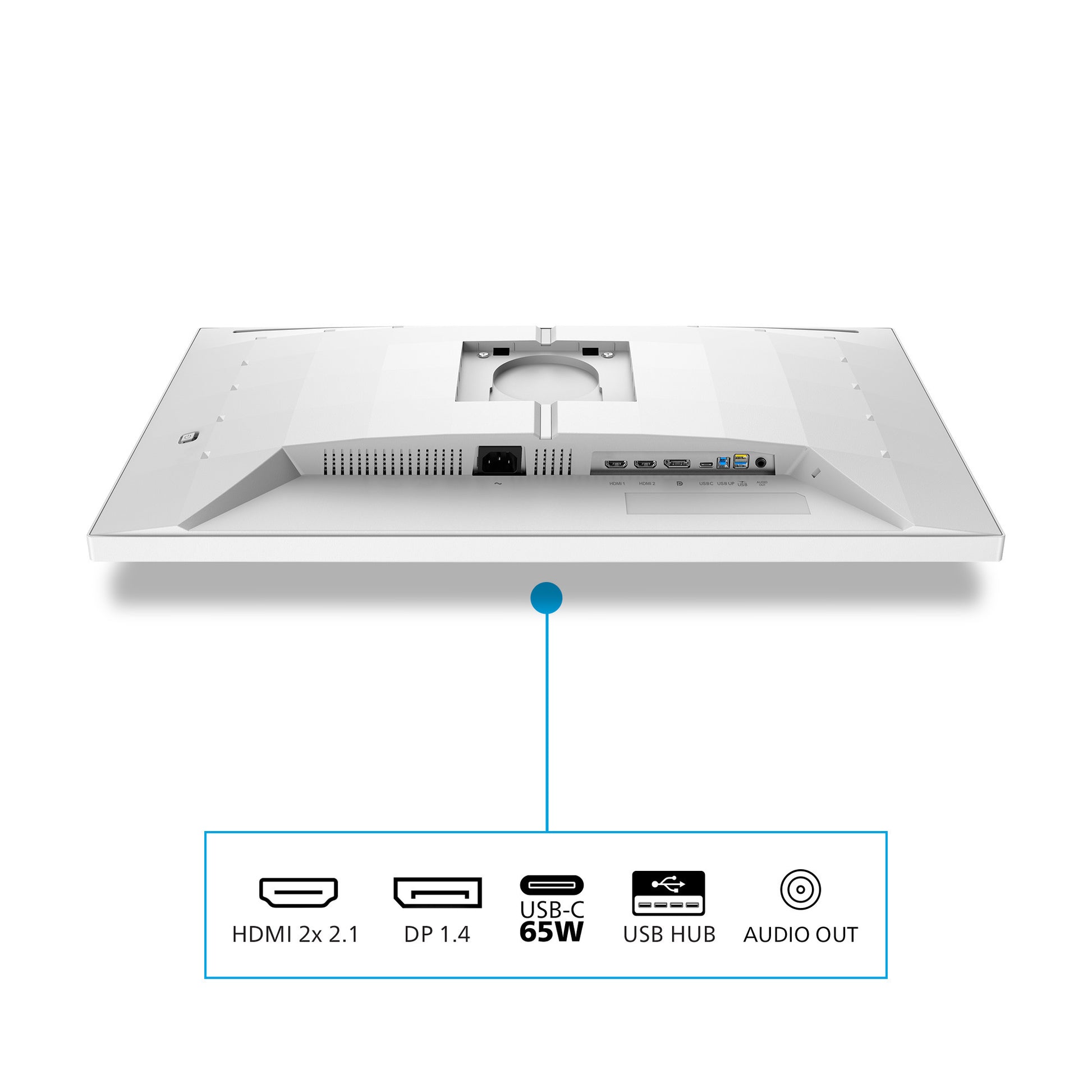 Monitor da gioco Philips Evnia 27m2n5901a 27 4k UHD (bianco, 2x HDMI, porta display, 2x USB-A, USB-B, USB-C, 160 Hz 320 Hz)