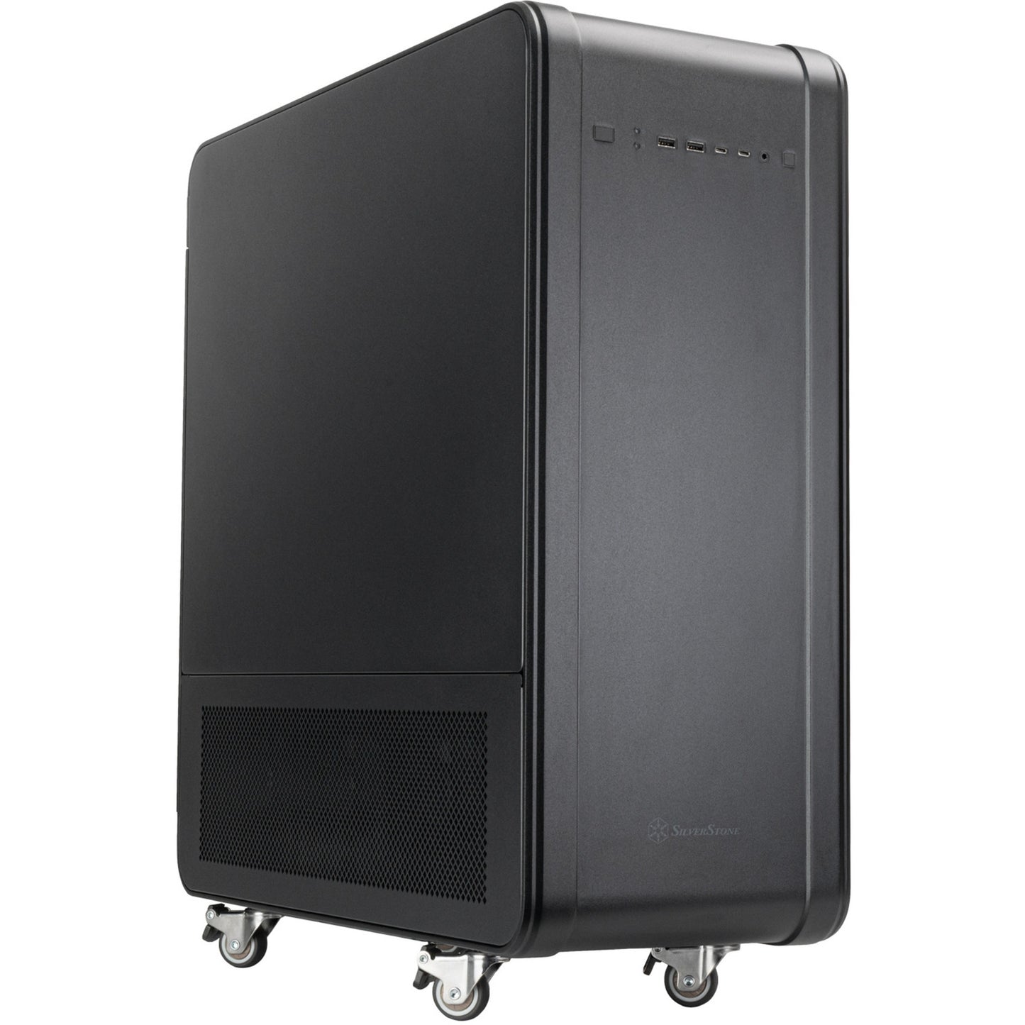Custodia Silverstone alta t1 big tower (nera | 2x USB-A | 2x USB-C)